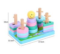 Puzzle De Forme Éducative Précoce, Blocs D'Apprentissage Pour Tout-Petits, Jouets À Empiler Pour La Cognition Des Enfants