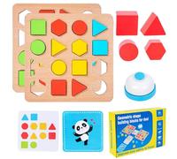 Puzzle De Formes,Apprentissage par Blocs De Construction Géométriques Sensoriels - Jouet d'apprentissage des Formes Et De La Géométrie | pour Garçons Et Filles De 3 Ans Et Plus, Cadeau Anniversaire