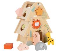 Puzzle de formes - Correspondance de formes géométriques, Maison de la sagesse du grand arbre | Maison pour la sélection des couleurs pour la motricité fine, jeu de société éducatif pour