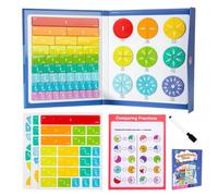 Puzzle de fraction - Kit d'apprentissage magnétique des mathématiques pour