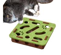 Puzzle de friandises pour chat - Plat d'enrichissement mental, mangeoire sensorielle pour chat pour l'ennui - Cage d'entraînement pour libérer l'ennui - Cage d'entraînement pour la chasse en extérieur