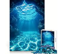 Puzzle de Grotte sous-Marine pour Adolescents, 1000 pièces, logique, détente, Bords Nets, Cadeau Festif (38x52cm)