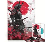 Puzzle de Guerrier samouraï pour Adultes, 1000 pièces, Jeu de logique Clair, Loisirs, découpe Parfaite, Cadeau créatif (38x26cm)