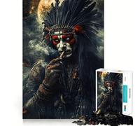Puzzle de Guerriers amérindiens pour Adolescents, 1000 pièces, Casse-tête, Jouet Anti-Stress, découpe de qualité supérieure, Cadeau Exceptionnel (50x75cm)