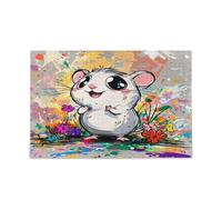 Puzzle de hamster de beauté pour adultes - Difficile et défi unique - 500 pièces