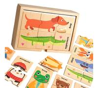 Puzzle de jeu d ' association de chiffres en forme, Animal puzzle | Cognition des couleurs et des nombres et apprentissage précoce pour l ' activité familiale avec l ' apprentissage