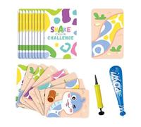 Puzzle de, jeu de puzzle de serpent,Cartes d'animaux correspondant à des puzzles - Cartoon Preschool Early Education Family & Party Games pour 3+ pour améliorer la mémoire