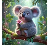 Puzzle de Koala de la Jungle pour Adultes,300 pièces,35x35 cm Puzzle de Bricolage Artistique pour Décoration de la Maison, Jeu éducatif Challenge Toy Puzzles pour Adultes