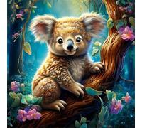 Puzzle de Koala de la Jungle pour Adultes,35 pièces,12x12 cm Puzzle de Bricolage Artistique pour Décoration de la Maison, Jeu éducatif Challenge Toy Puzzles pour Adultes