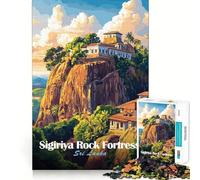 Puzzle de la forteresse rocheuse de Sigiriya pour Adultes, 1000 pièces, Jeu de réflexion Amusant à Partager, découpe de précision, Cadeau Unique 50x75cm
