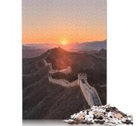 Puzzle de la Grande Muraille de Chine : Un Puzzle en Carton de qualité supérieure, Stimulant et Stimulant, pour Adultes, Cadeau de Noël, 1 000 pièces (38 x 26 cm)