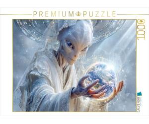 Puzzle · De la Science-Fiction sans limites | Un aperçu de l'hologramme de la Terre · 1000 pièces · Format assemblé 64 × 48 cm · CALVENDO Puzzle