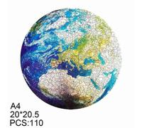 Puzzle De La Terre De La Lune, Assemblage De Puzzle Difficile, Puzzle Interactif, Bricolage De Cadeaux, Jouets En Bois, Jeu Éducatif Parent-Enfant M5g2