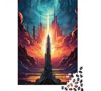 Puzzle de Lancement de fusée 1000 pièces pour Adolescents Adultes. Puzzle pour s'amuser en Famille et Passer Une soirée de Jeux. 1000 pièces (38 x 26 cm).