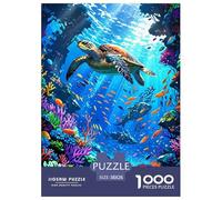Puzzle de l'Avent coloré, Monde sous-Marin, Cadeaux de Noël pour Adultes, Femmes et Hommes, Puzzles pour Le Compte à rebours de Noël 38 x 26 cm/1000 pièces