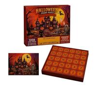 Puzzle De L'Avent Halloween | 30 Jours Maison Hantée Jouet STEM | Calendrier Compte À Rebours Puzzle Papier | Pour Adultes Soirée Jeux Organisateurs De Fêtes Événements Activité Scolaire