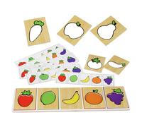 Puzzle de légumes en bois, 29,3 cm, jeu éducatif | Légumes colorés et sûrs pour les , concentration, observation, résolution de problèmes, apprentissage précoce,