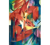 Puzzle de l'oiseau bleu Franz Marc - Les Renards, 1913 - Teile