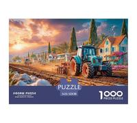 Puzzle de Luxe Tracteur pour Adultes Style Paysage Rural avec 1000 pièces de Jeu avancées méticuleusement conçues - Créé pour être Un Cadeau inoubliable