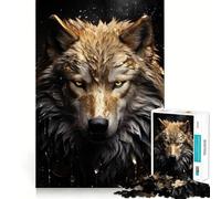 Puzzle de Luxe White Wolf 1000 pièces,Jeu de développement cognitif,Surface Lisse sans bavures,activité relaxante en Groupe à l'intérieur (38x26cm)