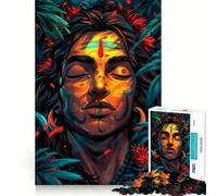 Puzzle de méditation Shiva 1000 pièces pour Adolescents, Jouet Stimulant la logique et apaisant, Objet de Collection de qualité supérieure 38x26cm
