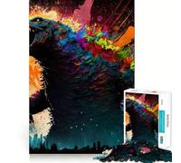 Puzzle de Monstre aux Couleurs Vives,1000 pièces,Jeu de Concentration mentale,découpe de précision,Bords Lisses,activité captivante pour des soirées tranquilles (38x26cm)
