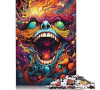 Puzzle de Monstres fantastiques colorés, défi Difficile, Puzzle en Carton 100% recyclé pour Femmes et Hommes, Cadeaux 1000 pièces (75 x 50 cm)