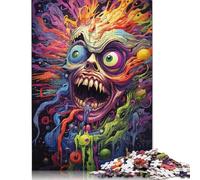 Puzzle de Monstres fantastiques colorés, Puzzle rectangulaire en Papier emboîtable précis pour Enfants Adultes, Cadeau Unique, 1000 pièces (75 x 50 cm)