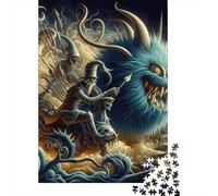 Puzzle de monstres fantastiques pour adultes, 1000 pièces, puzzle créatif en bois, jeu de décompression, 1000 pièces (75x50 cm)