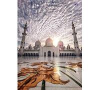 Puzzle de mosquée musulmane blanche 1000 pièces Puzzle adulte Puzzle en bois Puzzle de dessin animé pour enfants apprenant des jouets cadeaux 500 Pieces