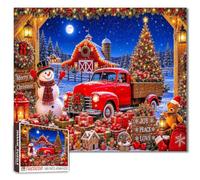 Puzzle de Noël 1000 pièces Camion Ferme de Noël pour Adultes