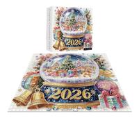 Puzzle De Noël Boule De 1000 Pièces | Puzzle Artisanal Noël 2026 - Activité Familiale Amusante À La Maison pour Débutants Adultes Loisirs