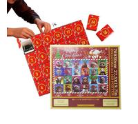 Puzzle de Noël de l'Avent 2025, jouet interactif 24 jours, calendrier de compte à rebours de 1000 pièces, avec motif animal, pour, adultes, collectionneurs, fêtes de famille, soirée de jeu