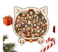 Puzzle de Noël éducatifs interactifs Amusants | de Puzzle Décor de Noël pour Adolescents Adultes Anniversaire Fête Décor Maison Petits