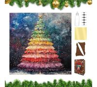 Puzzle De Noël en Bois - Jouet Éducatif De Vacances 28 X 28 Cm | Puzzle en Bois De 160 À 250 Pièces | Jouet Éducatif STEM | Jeu d'arbre De Noël pour, Famille, Amis, École, Anniversaire,