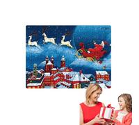 Puzzle de Noël en Carton | Jeu éducatif « Puzzle de souhaits de Noël » pour âgés de 2 à 8 Ans