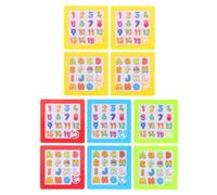 Puzzle De Nombres Casse-Tête Coulissant 10 Pièces Chiffres Et Lettres