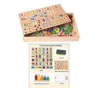 Puzzle De Nombres En Bois Montessori, Jouets Pour Tout-Petits, Jeu De Tri De Formes, Pour Enfants De 2, 3, 4 Et 5 Ans, Âge Préscolaire