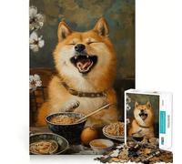 Puzzle de Nouilles Ramen Shiba Inu pour Adolescents, 1000 pièces, Jeu de logique mentale, Anti-Stress, découpe Ferme, Cadeau de Noël 50x75cm