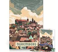 Puzzle de Nuremberg 1000 pièces pour Adultes,Exercice Mental,soulagement du Stress,Amusant,Cadenas serré,Cadeau mémorable (50x75cm)