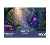 Puzzle de Papillon de 1000 Morceaux Adulte et Jeu de Puzzle d'enfants Animaux défiants pour Les Nuits de Jeu Carton recyclé 100% 38x26cm/1000pcs