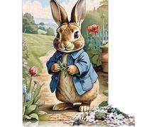 Puzzle de Pâques Mignon Lapin 520 pièces pour Adultes, Puzzle Difficile pour Adultes, Puzzle Stimulant, Cadeau pour Amis et Famille 520 pièces (52x38cm)