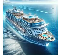 Puzzle de Paysage de paquebot pour Adultes,35 pièces,12x12 cm Puzzle de Bricolage Artistique pour Décoration de la Maison, Jeu éducatif Challenge Toy Puzzles pour Adultes