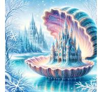 Puzzle de Paysage du château de Shell pour Adultes,120 pièces,20x20 cm Puzzle de Bricolage Artistique pour Décoration de la Maison, Jeu éducatif Challenge Toy Puzzles pour Adultes