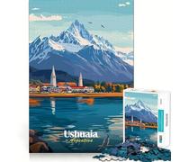 Puzzle de Paysage d'Ushuaia,Argentine 1000 pièces Développe la mémoire et Amuse Qualité Professionnelle pour stimuler l'esprit (50x75cm)