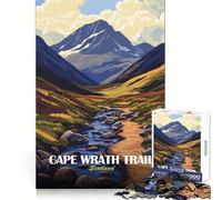 Puzzle de Paysage écossais du Sentier du Cap Wrath pour Adolescents, 1000 pièces, pour stimuler la mémoire et favoriser la Pleine Conscience, découpe précise, Cadeau mémorable (50x75cm)