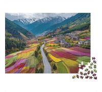Puzzle de Paysage et de Voyage - Jeu éducatif très intéressant avec Une Forme Unique et Plein de Surprises - 1000 pièces (75x50cm)