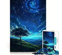 Puzzle de Paysage Magique pour Adolescents 1000 pièces Jeu de mémoire Train Fin et Épais Jeu de société Cadeau d'anniversaire 50x75cm