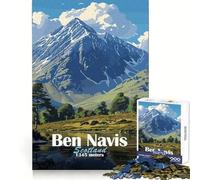 Puzzle de Paysage montagneux du Ben Nevis pour Adolescents, 1000 pièces, pour stimuler l'intellect et l'habileté, pour Une évasion paisible et Un Assemblage Facile, Cadeau de Noël (50x75cm)