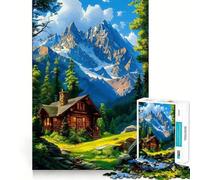 Puzzle de Paysage Naturel pour Adultes, 1000 pièces, Jeu de logique et de Stimulation, Anti-anxiété, découpe précise, Cadeau élégant (38x52cm)